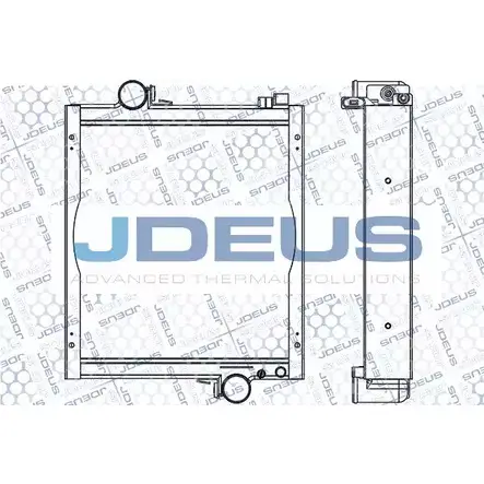 Радиатор охлаждения двигателя JDEUS 2378545 6F 37PBR O3RK3DJ 099M03