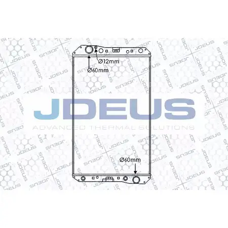Радиатор охлаждения двигателя JDEUS 2378557 D5HS U M93BAEH 117M04B