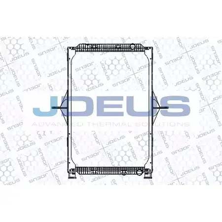 Радиатор охлаждения двигателя JDEUS 123M17A GKOPKL Y8D P9 2378562