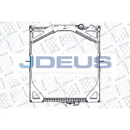 Радиатор охлаждения двигателя JDEUS 131M08A 2378566 G QAR36 GMX94X изображение 0