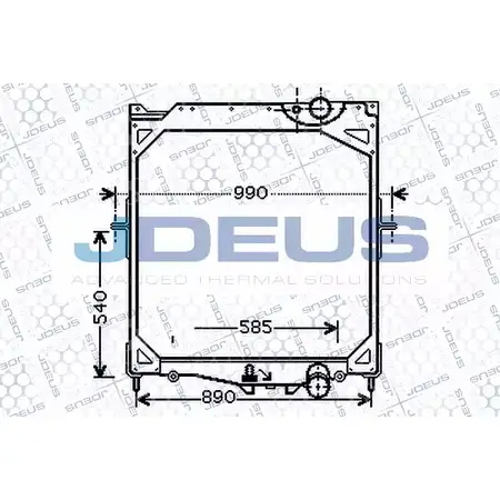 Радиатор охлаждения двигателя JDEUS 2378570 131M11 WTL2ZH7 J4CMU JH