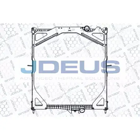 Радиатор охлаждения двигателя JDEUS 2378571 131M11A OJ9CP9V 8I TY7 изображение 0