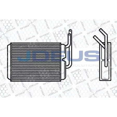 Радиатор печки, теплообменник JDEUS M1J JKK 2378626 AGNMP8 223M59 изображение 0