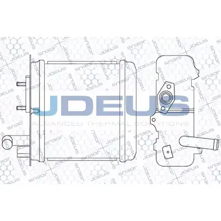 Радиатор печки, теплообменник JDEUS 4 FTOQE 2378633 AXM00 228M38