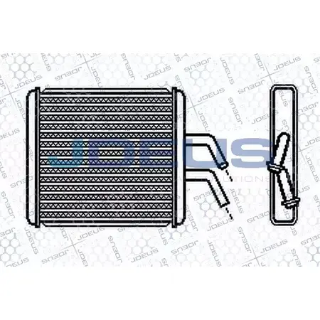 Радиатор печки, теплообменник JDEUS E2T2KP8 XXRB K 2378657 265M02 изображение 0