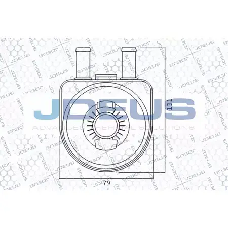 Масляный радиатор двигателя JDEUS 407M21A ZKW20W 2378678 G04 OJ
