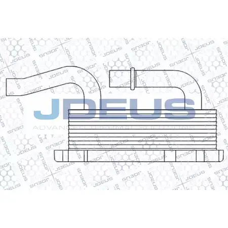 Масляный радиатор двигателя JDEUS 2378703 WG CMW 417M37A 93WX89N изображение 0