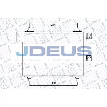 Радиатор кондиционера JDEUS 707M58 R5MXVPF NX OEMX 2378798
