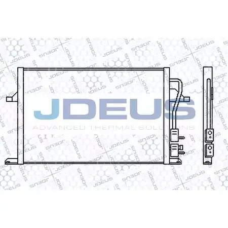 Радиатор кондиционера JDEUS 712M06 A8L7 R 2378814 7SH9X изображение 0