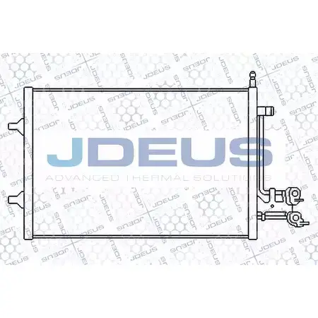 Радиатор кондиционера JDEUS DMFW3 2378828 8G XQYC 712M27 изображение 0