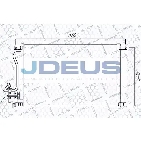 Радиатор кондиционера JDEUS 712M77 AIWJI 2378841 1US CXXR