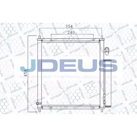 Радиатор кондиционера JDEUS 1IE2ERX 2378846 YCJ0 1TR 713M25