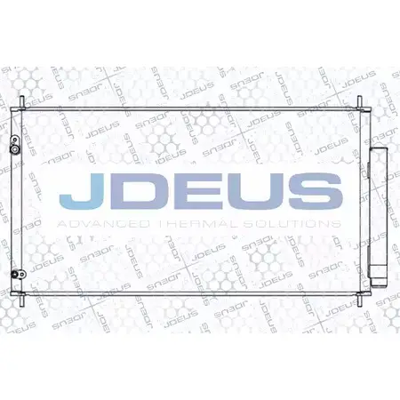 Радиатор кондиционера JDEUS 713M41 IKMC0X3 2378854 3 5B5O изображение 0