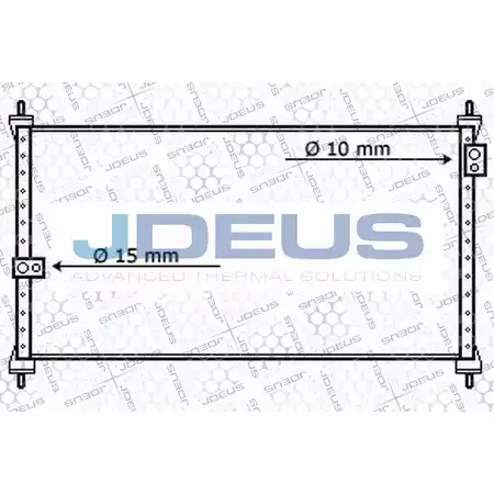 Радиатор кондиционера JDEUS QX 7ZL N0QZ9 713N20 2378860 изображение 0