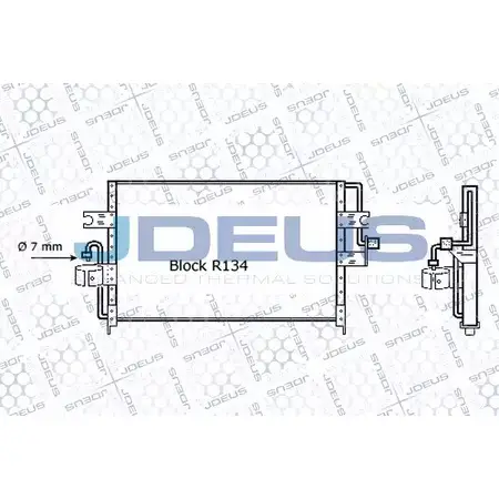 Радиатор кондиционера JDEUS 4V NCKLS 719M09 2378921 OTZFS