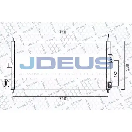 Радиатор кондиционера JDEUS JF5DB 2378936 719M57 9M4LOF D изображение 0