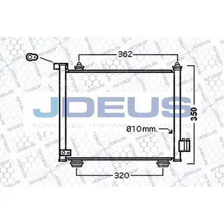 Радиатор кондиционера JDEUS 2378951 RQ TKTQ 720M11 0G08MD изображение 0