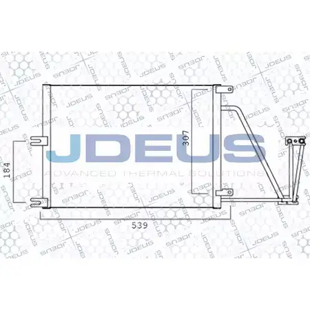 Радиатор кондиционера JDEUS 44MCNO 720M50 QSVS5 M2 2378964