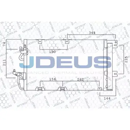 Радиатор кондиционера JDEUS FTEIXI 720M60 JE 7LI 2378971 изображение 0