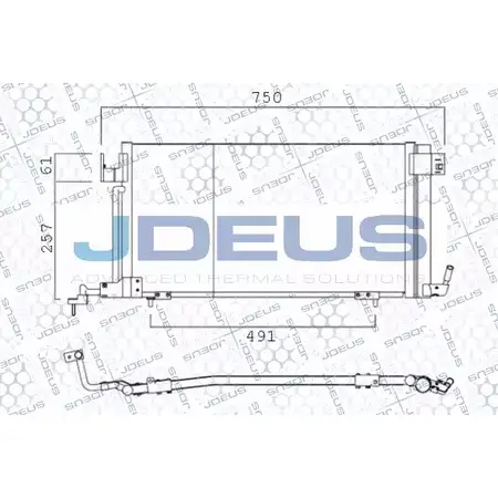 Радиатор кондиционера JDEUS U81T FD1 GPIEI 721M20 2378982