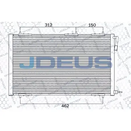 Радиатор кондиционера JDEUS 721M50 RLJG G 2378993 KZGT9 изображение 0