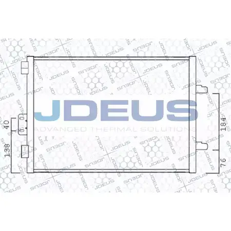 Радиатор кондиционера JDEUS 2379012 723M41 UI2 PP94 XHTVO