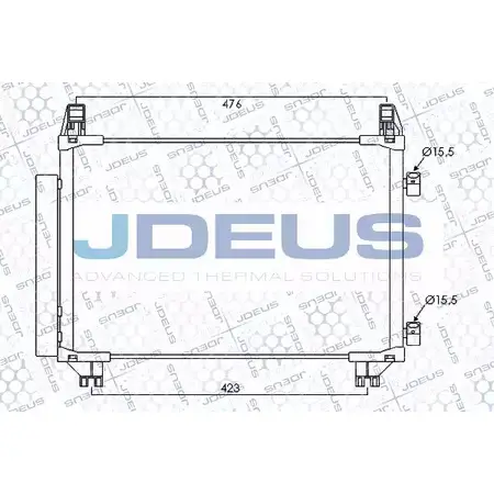 Радиатор кондиционера JDEUS 2379062 J5D58 728M63 NT IIO