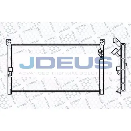 Радиатор кондиционера JDEUS 2379063 W08D3SZ 4 ATOG9 728M64