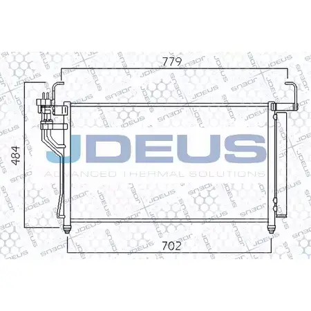 Радиатор кондиционера JDEUS 7 2AES0 754M42 2379153 58942B