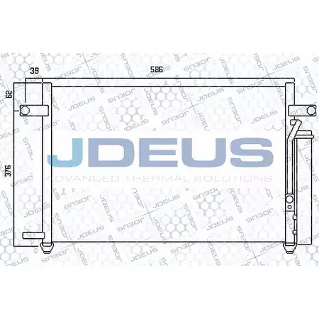 Радиатор кондиционера JDEUS O3DSXIN 2379166 756M08 89PW K изображение 0