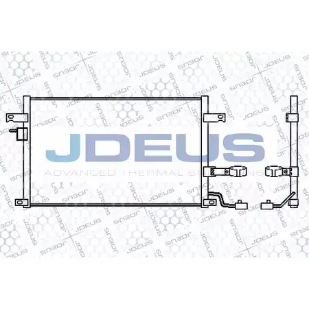 Радиатор кондиционера JDEUS 756M09 2379167 LUK88 4MAI0 E