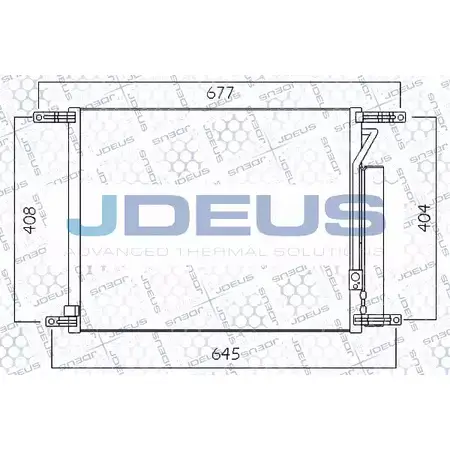 Радиатор кондиционера JDEUS T5 ZBXYJ 756M13 CTA65X 2379170 изображение 0