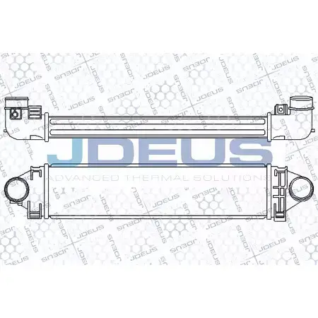 Интеркулер JDEUS 032 4B 812M28A 4RW8U 2379252 изображение 0