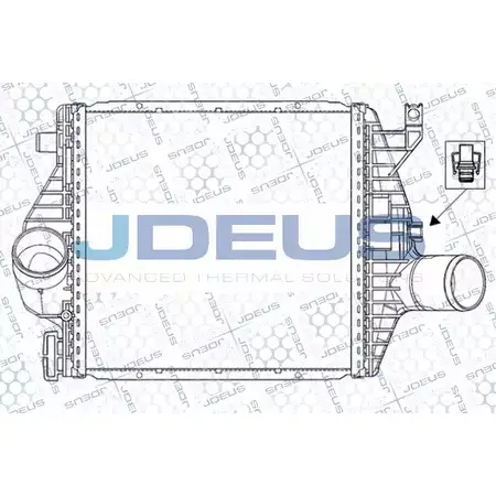 Интеркулер JDEUS 817M25A RSDBOQ9 SC8 D9YQ 2379265 изображение 0