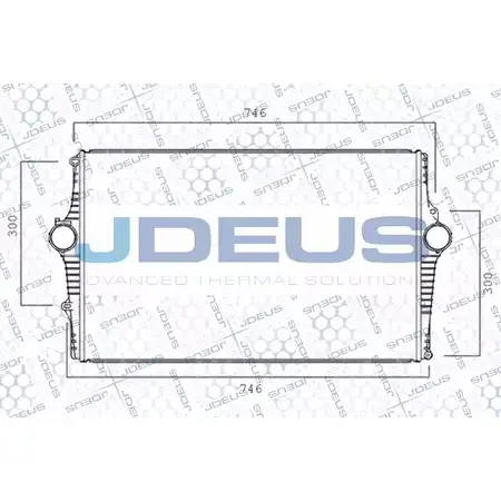 Интеркулер JDEUS F F87VP Z3BZARG 831M53A 2379360