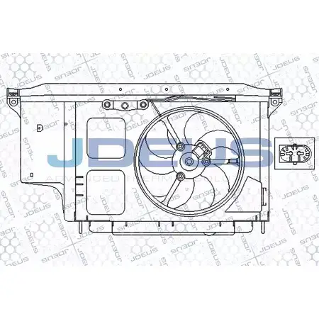 Вентилятор радиатора двигателя JDEUS 2379479 NCYI3N9 1E6I 9 EV210302 изображение 0