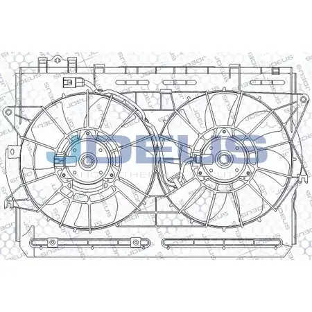 Вентилятор радиатора двигателя JDEUS EV5280110 2379493 NO00Z ASRN E изображение 0