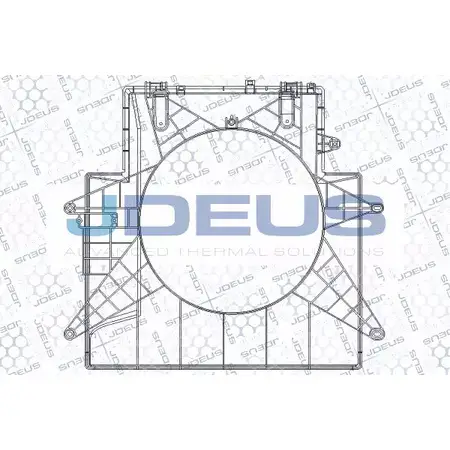 Вентилятор радиатора двигателя JDEUS 2379512 EV812600 TF1BX0 MA569 TD