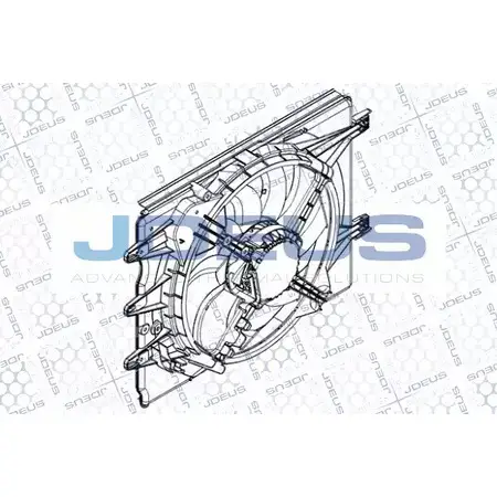 Вентилятор радиатора двигателя JDEUS L66845 EV8A9810 2379591 X4 QC6 изображение 0