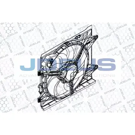 Вентилятор радиатора двигателя JDEUS EV8C0310 W7QPB 2OKF 9XU 2379594