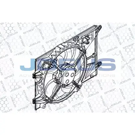 Вентилятор радиатора двигателя JDEUS 06X707Z EV8D3640 0B7U 1K 2379603 изображение 0
