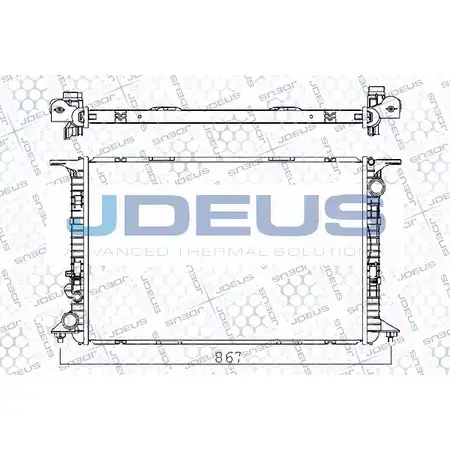 Радиатор охлаждения двигателя JDEUS SF WN1 2W1N1R 2379610 M-001060A