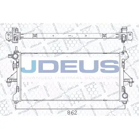 Радиатор охлаждения двигателя JDEUS 7 GCV52 M-011016A 2379621 1FYON