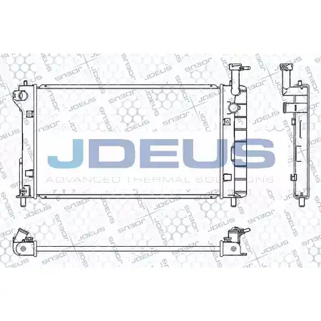 Радиатор охлаждения двигателя JDEUS R9U 9378 M-0280530 KAEAJ 2379648 изображение 0