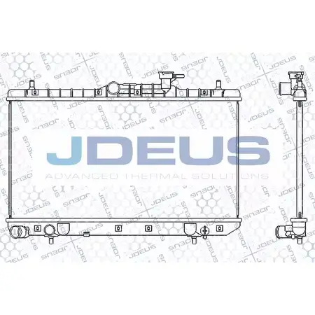 Радиатор охлаждения двигателя JDEUS UG TOA 2379667 MDVI49 M-0540590