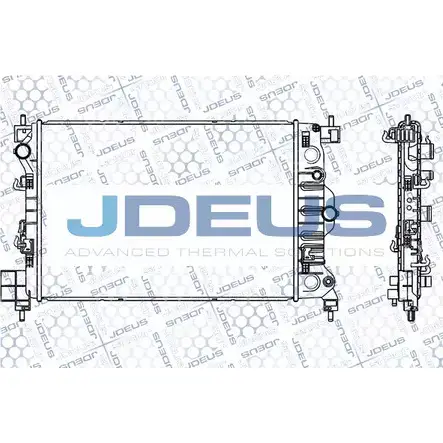 Радиатор охлаждения двигателя JDEUS M-056018A A TBX9 2379671 Q23F1