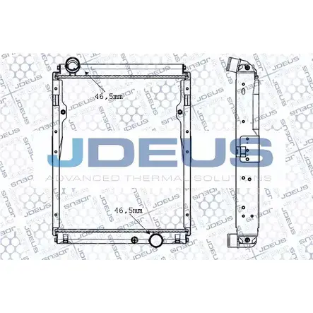 Радиатор охлаждения двигателя JDEUS M-1180220 BEONVF 2379678 PWN TS