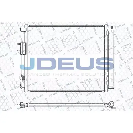 Радиатор кондиционера JDEUS M-7540480 O3TAM UI CTOPT5 2379753
