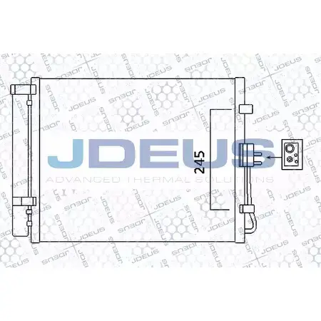 Радиатор кондиционера JDEUS M-7650150 2379758 X1XOYG UIA1 C изображение 0