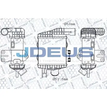 Интеркулер JDEUS 2379791 M-854034A 5SUUDV Z90 WQH